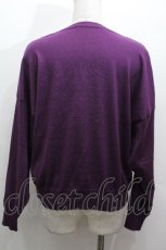 画像3: Jane Marple Dans Le Salon / ニットカーディガン  紫 S-26-04-30-010-JM-TO-AS-ZS (3)