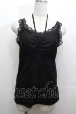 画像1: axes femme / 3WAY総レースタンクトップ  黒 S-26-04-30-012-AX-TO-AS-ZS (1)