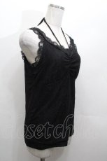 画像2: axes femme / 3WAY総レースタンクトップ  黒 S-26-04-30-012-AX-TO-AS-ZS (2)
