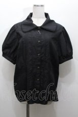 画像1: Kurumi Collaboration / マリンアカデミアブラウス 4L 黒 S-26-04-30-013-GO-BL-AS-ZS (1)