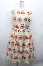 画像1: Jane Marple / アニバーサリーケーキスクエアドレス  オフ S-26-04-30-016-JM-OP-AS-ZS (1)