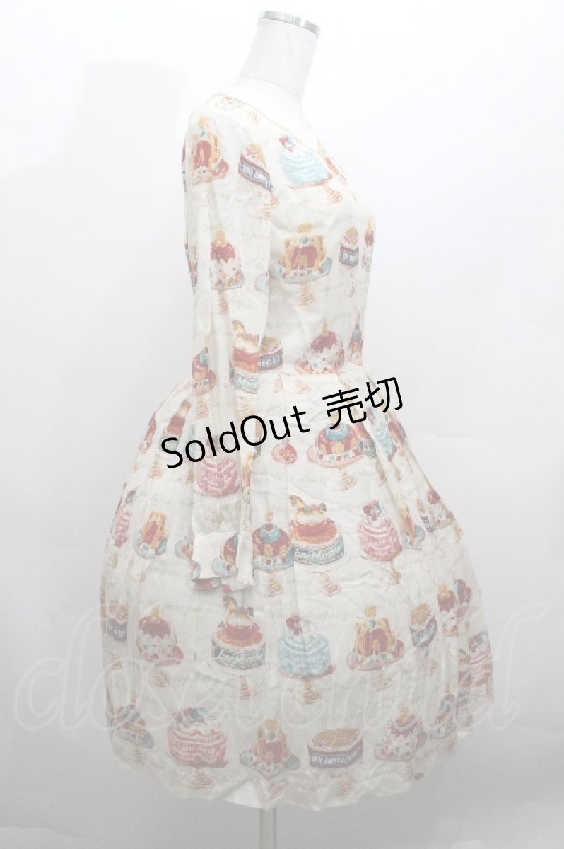 画像2: Jane Marple / Anniversary Cakeワンピース  アイボリー S-26-04-30-017-JM-OP-AS-ZS (2)