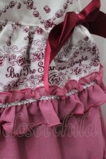 画像8: BABY,THE STARS SHINE BRIGHT / Cinderella きらめく魔法の舞踏会柄ワンピース  白ｘワイン S-26-04-30-018-BA-OP-AS-ZS (8)