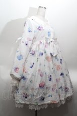 画像2: inori / ジュエルプリントワンピース M 白 S-26-04-30-020-LO-OP-HR-ZS (2)