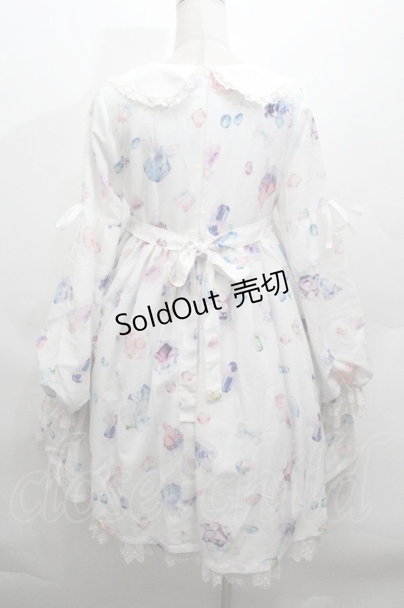 画像3: inori / ジュエルプリントワンピース M 白 S-26-04-30-020-LO-OP-HR-ZS (3)