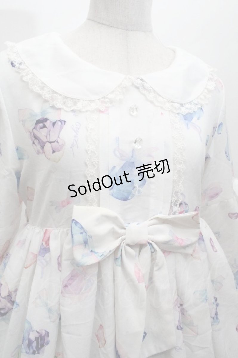 画像5: inori / ジュエルプリントワンピース M 白 S-26-04-30-020-LO-OP-HR-ZS (5)