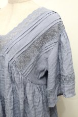 画像3: axes femme / /レース半袖トップス  ブルー S-26-05-02-026-AX-TO-HR-ZS (3)