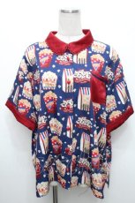 画像1: Emily Temple cute / Popcooorn　BIGTシャツ  ネイビー×赤 S-26-05-02-027-ET-TS-TE-ZS (1)