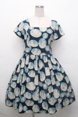 画像1: Jane Marple / フェアリーテイルカメオワンピース M ネイビー S-26-05-02-034-JM-OP-TE-ZS (1)