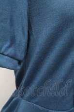 画像4: axes femme POETIQUE / レース襟カットワンピース  ブルー S-26-05-02-041-AX-OP-HR-ZS (4)