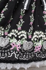 画像5: Angelic Pretty / すずらんBouquetジャンパースカート  黒 S-26-05-02-045-AP-OP-HR-ZS (5)