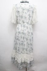 画像2: axes femme / フラワープリントレーシーワンピース  アイボリー S-26-05-02-046-AX-OP-HR-ZS (2)
