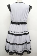 画像2: axes femme POETIQUE / お花刺繍ワンピース  ラベンダーｘ黒 S-26-05-02-048-AX-OP-HR-ZS (2)