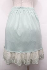 画像2: axes femme / お花付きペチスカート  グリーン S-26-05-02-053-AX-SK-AS-ZS (2)