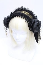 画像1: Estrellas / シープホーンヘッドドレス  黒 S-26-05-02-011-LO-AC-AS-ZS (1)