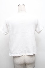 画像2: Bubbles / パウダーリボンTEEシャツ  白ｘサックス S-26-05-02-017-LO-TS-HR-ZS (2)