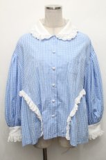 画像1: HEIHEI / パフスリーブブラウス  サックス S-26-05-02-025-LO-TS-AS-ZS (1)