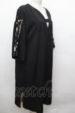画像3: axes femme / チュール×花刺繍ワンピース  黒 S-26-05-03-043-AX-OP-HR-ZS (3)