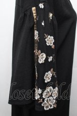 画像4: axes femme / チュール×花刺繍ワンピース  黒 S-26-05-03-043-AX-OP-HR-ZS (4)