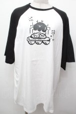 画像1: FLC / TT＊NUTラグランT  黒ｘ白 S-26-05-03-048-LO-BL-HR-ZS (1)