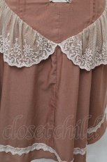 画像5: axes femme / レース切替ワンピース M ブラウン S-26-05-03-053-AX-PA-HR-ZS (5)