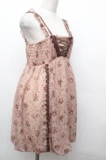 画像3: axes femme / 花柄バルーンキャミチュニ M ピンクベージュ S-26-05-03-059-AX-TO-HR-ZS (3)