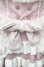 画像4: DearMyLove / ３段フリルレースリボンスカート S ピンク S-26-05-03-061-GO-SK-AS-ZS (4)