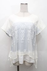 画像1: axes femme / チュールレイヤードトップス  オフｘサッックス S-26-05-03-022-AX-TO-HR-ZS (1)