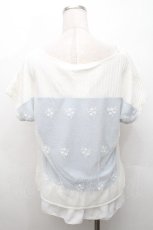 画像2: axes femme / チュールレイヤードトップス  オフｘサッックス S-26-05-03-022-AX-TO-HR-ZS (2)