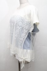 画像3: axes femme / チュールレイヤードトップス  オフｘサッックス S-26-05-03-022-AX-TO-HR-ZS (3)