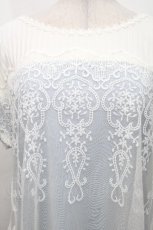 画像4: axes femme / チュールレイヤードトップス  オフｘサッックス S-26-05-03-022-AX-TO-HR-ZS (4)