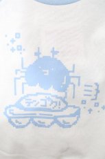画像3: FLC / TT＊NUTラグランT  サックスｘ白 S-26-05-03-032-LO-BL-HR-ZS (3)