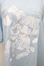 画像3: PUNK / エンジェルパンデミックなおTシャツ  サックス S-26-05-03-035-PU-PA-HR-ZS (3)