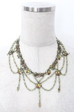 画像1: Michal Negrin / モチーフネックレス  グリーン S-26-05-04-031-LO-AC-AS-ZS (1)