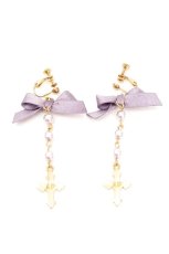 画像1: Angelic Pretty / クロスイヤリング  ラベンダー S-26-05-04-004-AP-AC-AS-ZS (1)