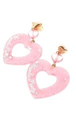 画像1: Angelic Pretty / Decoration Heartイヤリング  ピンク S-26-05-04-005-AP-AC-AS-ZS (1)