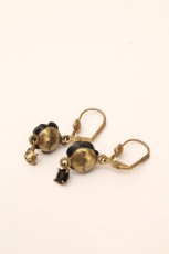 画像2: Michal Negrin / ミニローズピアス  黒 S-26-05-04-006-LO-AC-AS-ZS (2)