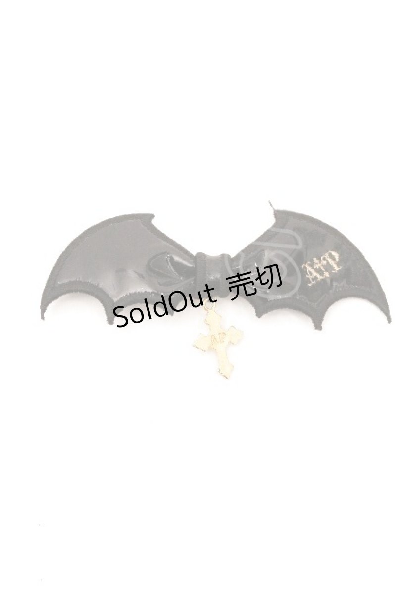 画像1: Angelic Pretty / Horror Bat Crossクリップ  黒 S-26-05-04-008-AP-AC-AS-ZS (1)