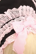 画像5: BABY,THE STARS SHINE BRIGHT / Eleonoreボンネット  黒ｘピンク S-26-05-04-020-BA-AC-AS-ZS (5)