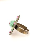 画像3: Michal Negrin / モチーフリング  グリーン S-26-05-04-002-LO-AC-AS-ZS (3)