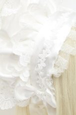 画像5: LOLITA / バラリボンレースハーフボンネット  白 S-26-05-04-023-LO-OP-HR-ZS (5)