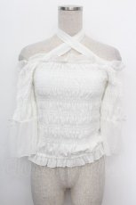画像1: LIZ LISA / 袖フリルシャーリングトップス  白 S-26-05-05-031-LO-TO-AS-ZS (1)