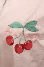 画像4: Jane Marple / さくらんぼ刺繍ブルゾン  ピンク S-26-05-05-034-JM-JA-HR-ZS (4)