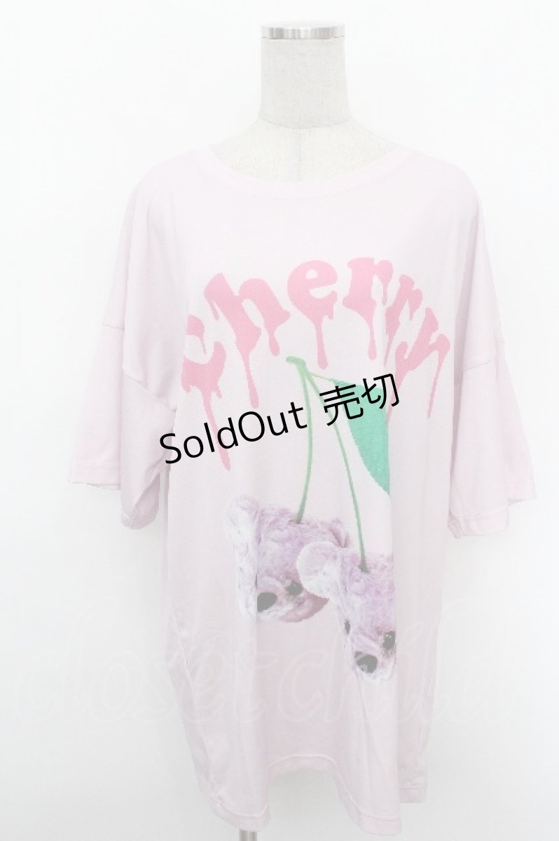 画像1: TRAVAS TOKYO / さくらんぼくまプリントTEE  ピンク S-26-05-05-035-PU-TS-HR-ZI (1)