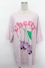 画像1: TRAVAS TOKYO / さくらんぼくまプリントTEE  ピンク S-26-05-05-035-PU-TS-HR-ZS (1)