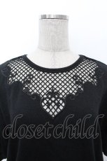 画像3: axes femme POETIQUE / カットワーク刺繍プルオーバー  黒 S-26-05-05-042-AX-TO-HR-ZS (3)