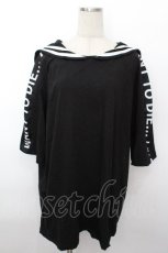 画像1: ankoROCK / セーラー襟カットソー  黒 S-26-05-05-045-PU-TO-HR-ZS (1)