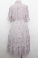 画像2: axes femme / ローズ刺繍ワンピース  ラベンダー S-26-05-05-049-AX-OP-HR-ZS (2)