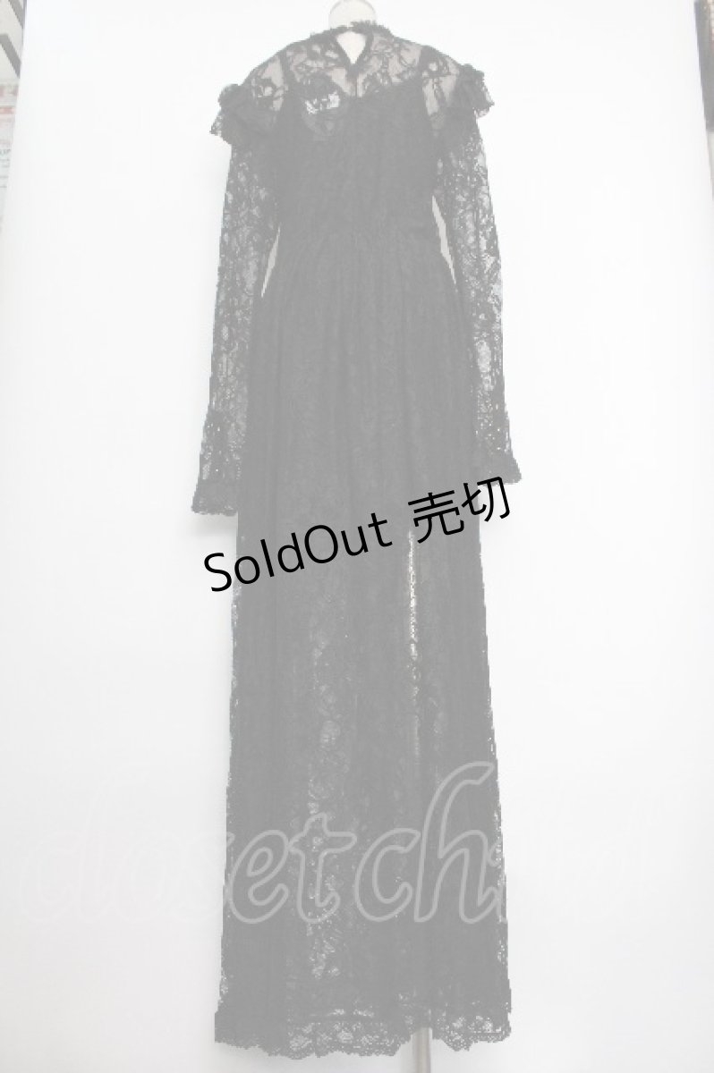 画像2: KILL STAR / ENMITY MAXI DRESS M 黒 S-26-05-05-052-PU-OP-HR-ZS (2)