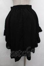 画像2: MARBLE / 前ミニ後ひざ下スカート  黒 S-26-05-05-054-GO-SK-HR-ZS (2)